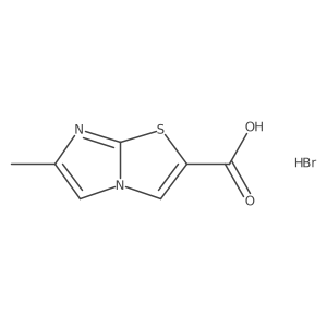 6-Methylimidazo[2,1-b][1,3]thiazole-2-carboxylic acid hydrobromide结构式