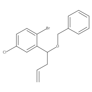 2-(1-(Benzyloxy)but-3-enyl)-1-bromo-4-chlorobenzene结构式