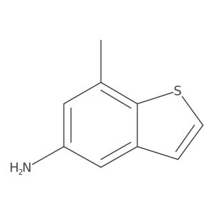 7-Methyl-1-benzothiophen-5-amine结构式