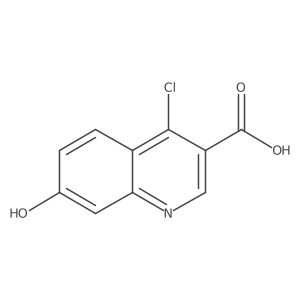 4-Chloro-7-hydroxy quinoline-3-carboxylic acid结构式