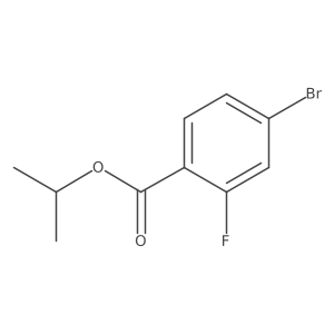 Isopropyl 4-bromo-2-fluorobenzoate结构式