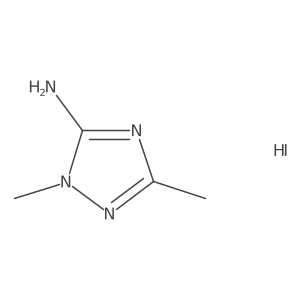 dimethyl-1H-1,2,4-triazol-5-amine hydroiodide Structure