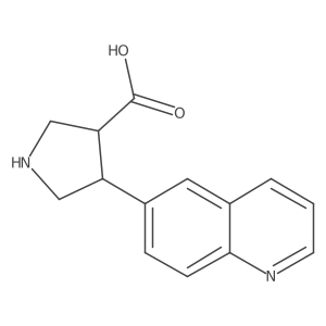 4-(Quinolin-6-yl)pyrrolidine-3-carboxylic acid结构式