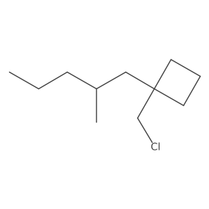 1-(Chloromethyl)-1-(2-methylpentyl)cyclobutane结构式