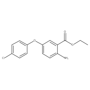 Ethyl 2-amino-5-(4-chlorophenoxy)benzoate Structure
