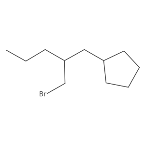 [2-(Bromomethyl)pentyl]cyclopentane结构式