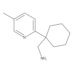 [1-(5-Methylpyridin-2-yl)cyclohexyl]methanamine结构式