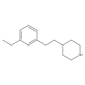 1-[2-(6-Methoxypyridin-2-yl)ethyl]piperazine Structure