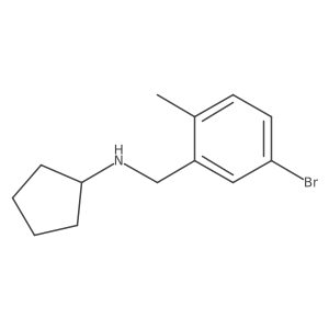 N-[(5-bromo-2-methylphenyl)methyl]cyclopentanamine Structure