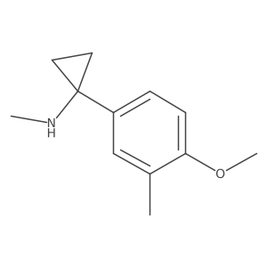 1-(4-methoxy-3-methylphenyl)-N-methylcyclopropan-1-amine Structure