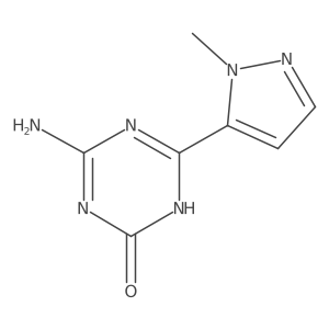 4-Amino-6-(1-methyl-1H-pyrazol-5-YL)-2,5-dihydro-1,3,5-triazin-2-one Structure