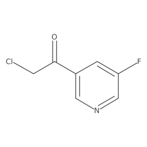 2-Chloro-1-(5-fluoropyridin-3-yl)ethan-1-one结构式