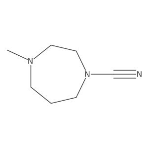 4-Methyl-1,4-diazepane-1-carbonitrile结构式