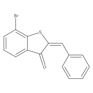 7-Bromo-2-(phenylmethylene)-benzo[b]thiophen-3(2h)-one Structure