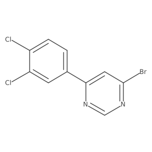 4-Bromo-6-(3,4-dichlorophenyl)pyrimidine结构式