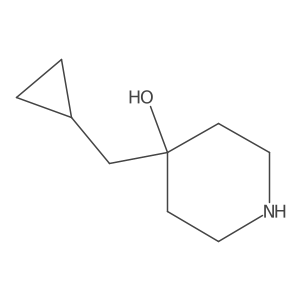 4-(Cyclopropylmethyl)piperidin-4-ol结构式