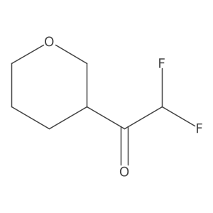 2,2-Difluoro-1-(oxan-3-yl)ethan-1-one Structure