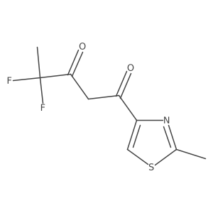 4,4-Difluoro-1-(2-methyl-1,3-thiazol-4-yl)pentane-1,3-dione Structure