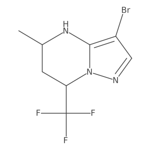 3-bromo-5-methyl-7-(trifluoromethyl)-4H,5H,6H,7H-pyrazolo[1,5-a]pyrimidine Structure