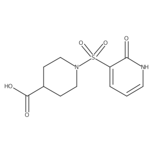 1-((2-Oxo-1,2-dihydropyridin-3-yl)sulfonyl)piperidine-4-carboxylic acid Structure
