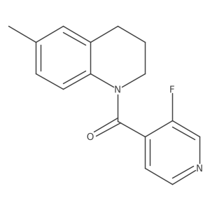 1-(3-Fluoropyridine-4-carbonyl)-6-methyl-1,2,3,4-tetrahydroquinoline Structure