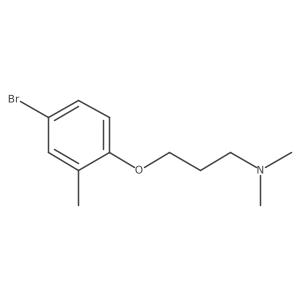 3-(4-bromo-2-methylphenoxy)-N,N-dimethylpropan-1-amine结构式