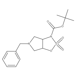 Tert-butyl (3AR,6AS)-5-benzyltetrahydropyrrolo[3,4-D][1,2,3]oxathiazole-3(3AH)-carboxylate 2,2-dioxide Structure