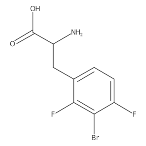 2-Amino-3-(3-bromo-2,4-difluorophenyl)propanoic acid结构式