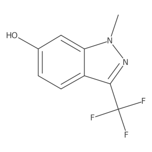 1-methyl-3-(trifluoromethyl)-1H-indazol-6-ol结构式