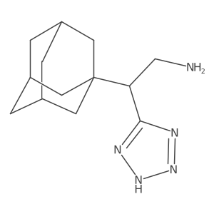 2-(Adamantan-1-yl)-2-(2H-tetrazol-5-yl)ethan-1-amine结构式