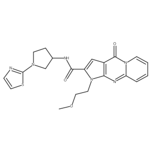 1-(2-methoxyethyl)-4-oxo-N-(1-(thiazol-2-yl)pyrrolidin-3-yl)-1,4-dihydropyrido[1,2-a]pyrrolo[2,3-d]pyrimidine-2-carboxamide Structure