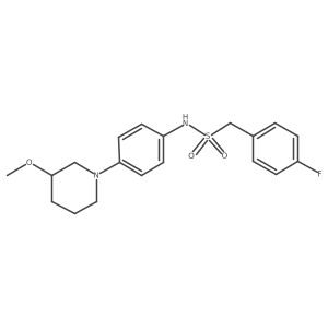 1-(4-Fluorophenyl)-N-[4-(3-methoxypiperidin-1-YL)phenyl]methanesulfonamide结构式