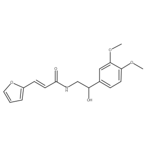 (E)-N-(2-(3,4-dimethoxyphenyl)-2-hydroxyethyl)-3-(furan-2-yl)acrylamide结构式