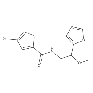 4-bromo-N-[2-(furan-2-yl)-2-methoxyethyl]thiophene-2-carboxamide结构式