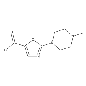 2-(4-Methyl-1-piperazinyl)-5-oxazolecarboxylic acid结构式