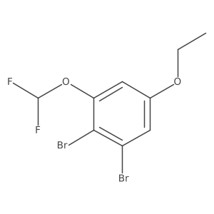 1,2-Dibromo-3-difluoromethoxy-5-ethoxybenzene Structure