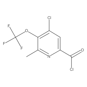 4-Chloro-6-methyl-5-(trifluoromethoxy)picolinoyl chloride Structure
