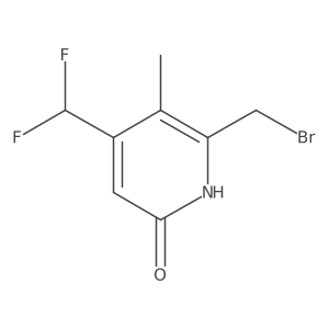 2-(Bromomethyl)-4-(difluoromethyl)-6-hydroxy-3-methylpyridine Structure