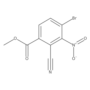 Methyl 4-bromo-2-cyano-3-nitrobenzoate结构式