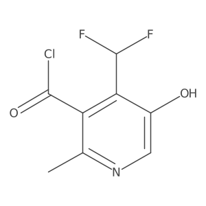 4-(Difluoromethyl)-5-hydroxy-2-methylnicotinoyl chloride结构式