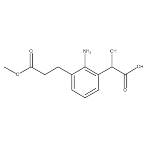 2-(2-Amino-3-(3-methoxy-3-oxopropyl)phenyl)-2-hydroxyacetic acid Structure