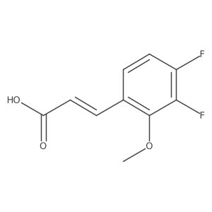 3-(3,4-Difluoro-2-methoxyphenyl)prop-2-enoic acid结构式