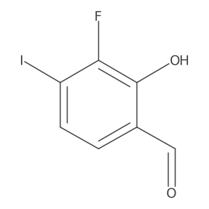 3-Fluoro-2-hydroxy-4-iodobenzaldehyde Structure