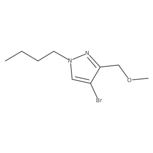 4-bromo-1-butyl-3-(methoxymethyl)-1H-pyrazole结构式
