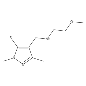 [(5-fluoro-1,3-dimethyl-1H-pyrazol-4-yl)methyl](2-methoxyethyl)amine结构式