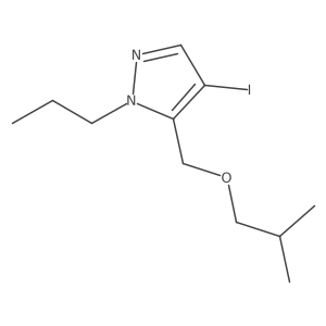 4-iodo-5-(isobutoxymethyl)-1-propyl-1H-pyrazole Structure