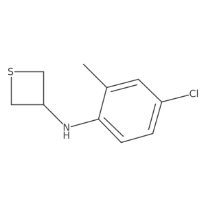 N-(4-Chloro-2-methylphenyl)thietan-3-amine Structure