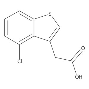 2-(4-Chloro-1-benzothiophen-3-yl)acetic acid Structure