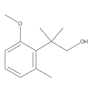 2-(2-Methoxy-6-methylphenyl)-2-methylpropan-1-ol结构式