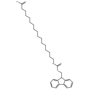 N-Fmoc-17-amino-heptadecanoic acid Structure